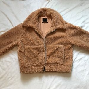Cropped Teddy Jacket